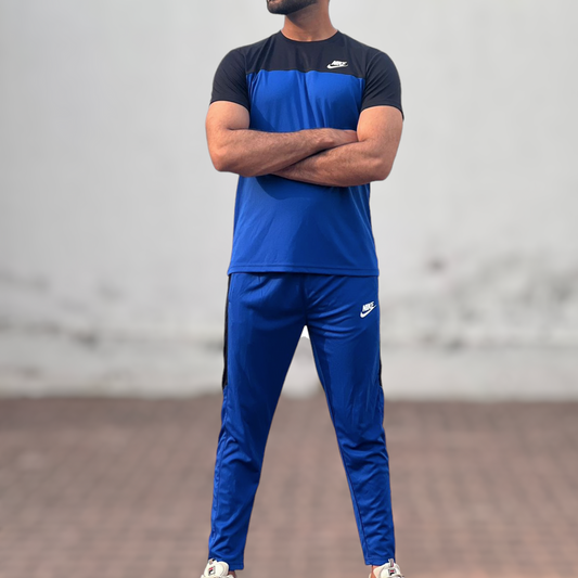 NIK TRACKSUIT MENS ROYAL/BLACK