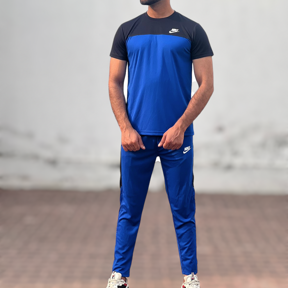 NIK TRACKSUIT MENS ROYAL/BLACK