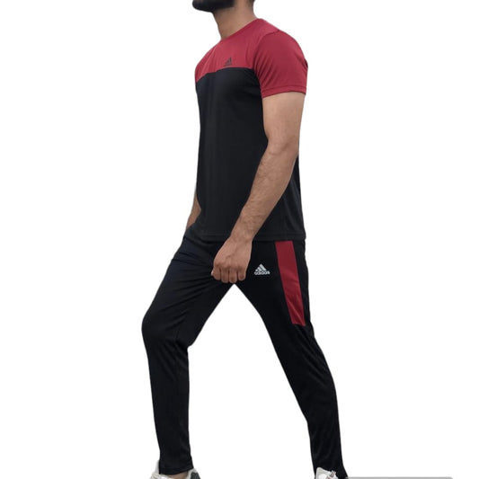 ADS TRACKSUIT MENS BLACK/RED