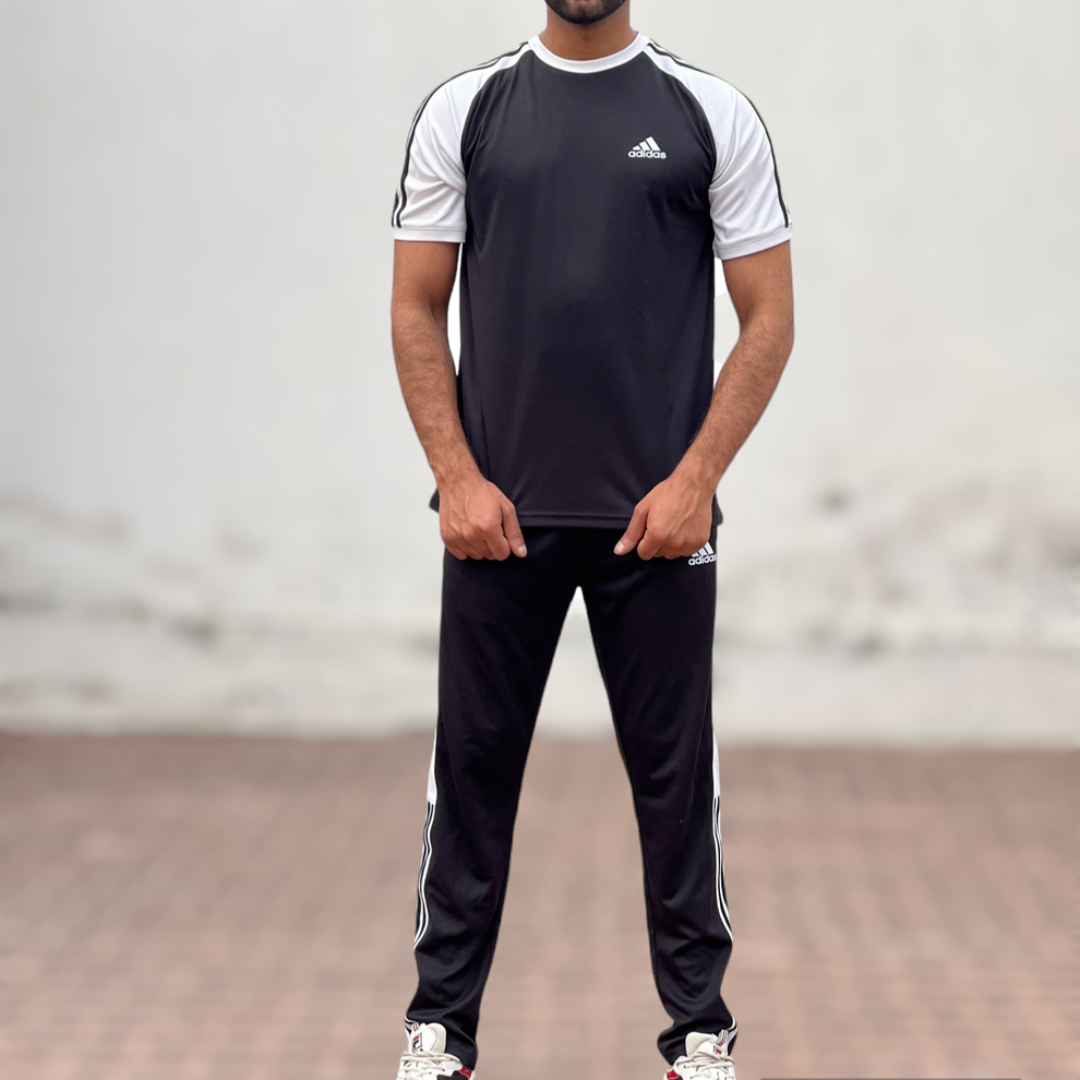 ADS TRACKSUIT MENS BLACK/WHITE